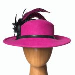 Mattie Fuchsia Wool Hat