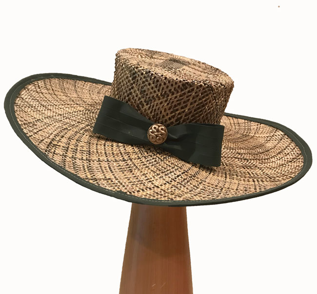 Khaki Olive straw hat