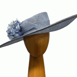 Light blue flowers hat