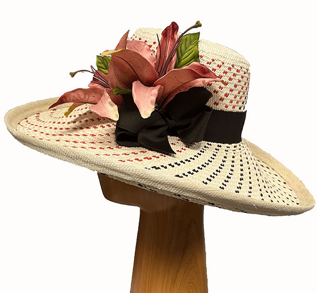 Straw Ivory Flower Hat