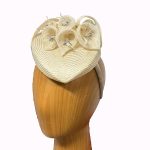Ivory Lilly buntal fascinator