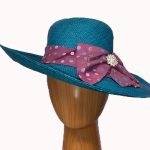 Turquoise Pink Band Hat
