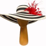 XL White Black Stripe Hat