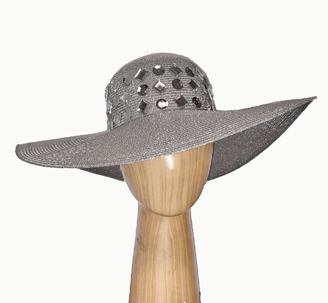 Silver casual hat