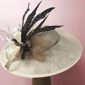 ivory pheasant feather hat