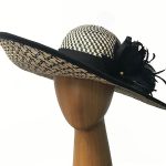 Black ivory plaid hat