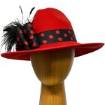 red-black-wool-casual-hat