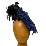 Navy small feathers fascinator
